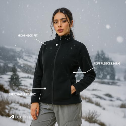 Image of Boldfit Full Zipper Polyester Sweatshirt for Women