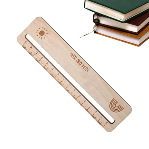 Regla de medición de madera, suministros escolares, reglas de madera para plantas, reglas escolares de madera, regla de lectura, herramienta de aula para niños y estudiantes