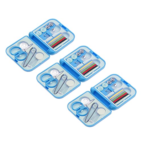 OSALADI Sewing Kit Box Set 3 Hand Sewing Tool Boxes Thread Needle Storage Perfect for Hand Quilting Bulk Needlework Storage Case