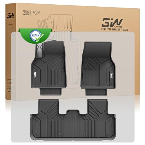3W Tapis de Sol Tesla Model Y Juniper 2025 2026 Premium/Performance, Compatible avec Model Y Standard 2026, Protection Toutes Saisons en Thorex™, Antidérapant et Imperméable 1) Model Y Junip