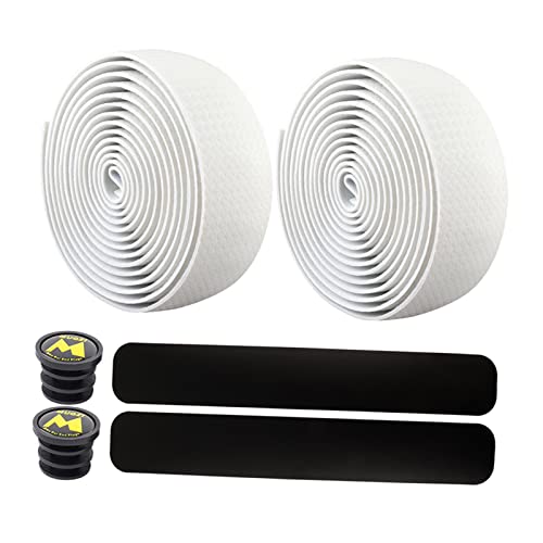 B Baosity Road Bike Handlebar Tapes Mountain Bicycle Bar Tape Breathable Shockproof Bicycle Handle Bar Wraps For Mountain Road Bikes, Sports Rackets, White #TOP1