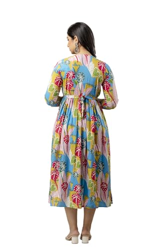Image of New Elite Rayon Anarkali Maternity Feeding Kurti with Both Side Zipper