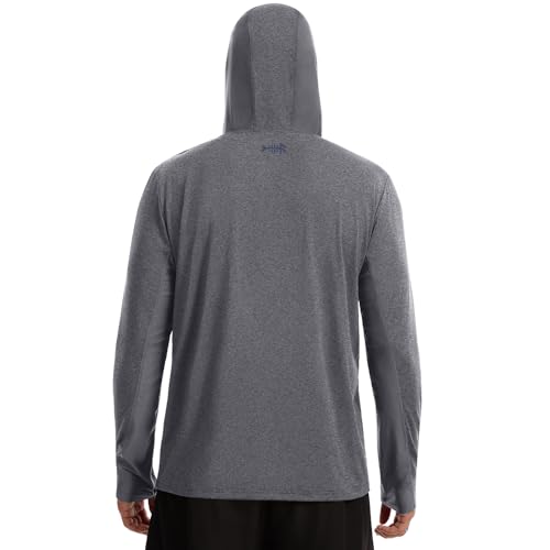 Image of BASSDASH Men's UPF 50+ Fishing Hoodie Shirts with Chest Pocket Lightweight UV Sun Protection Long Sleeve Hiking Sports FS34M