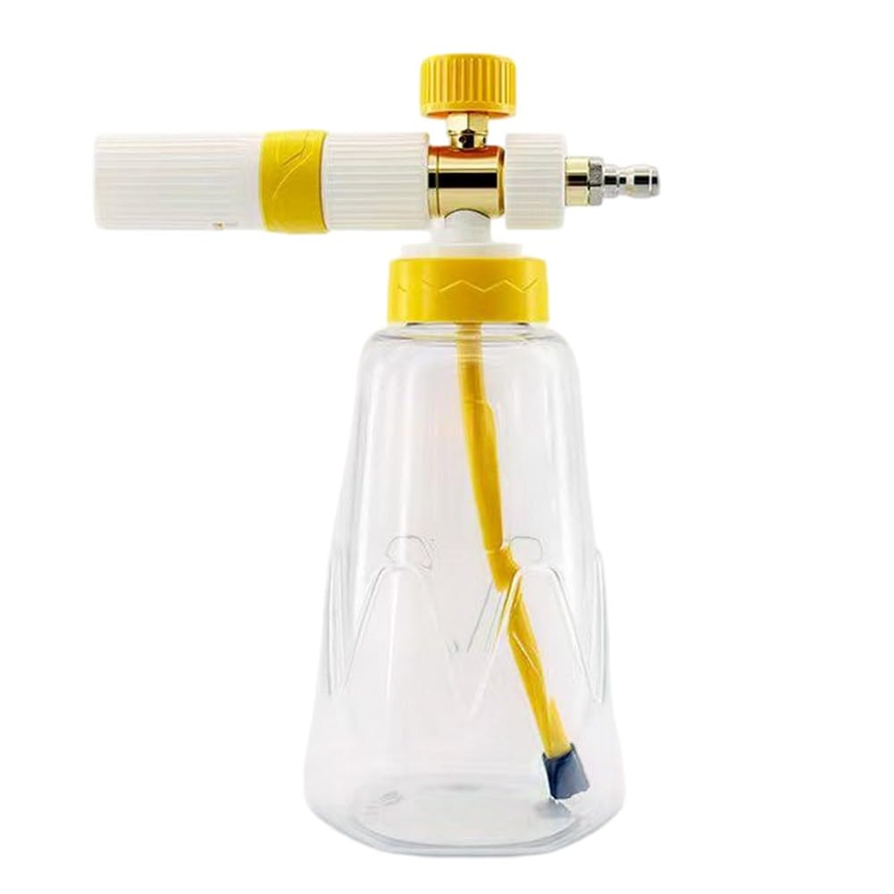 Pulverizador de espuma ajustable con lanza de espuma de nieve y botella de 1 litro para coche