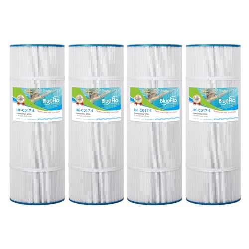 BLUEFLO Pool Filter Cartridge Replace for C-7470, CCP320, PCC80, Clean and Clear Plus 320, Filbur FC-1976, R173573, 178580, 817-0081, Wtaerway Crystal Water, 20” x 7”, 4 Pack