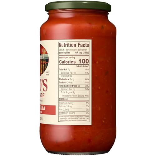 Image of Rao's Homemade Arrabbiata Sauce, 32 oz, Tomato Sauce, All Purpose, Keto Friendly Pasta Sauce, Premium Quality Tomatoes from Italy & Crushed Red Pepper (Pack of 2)