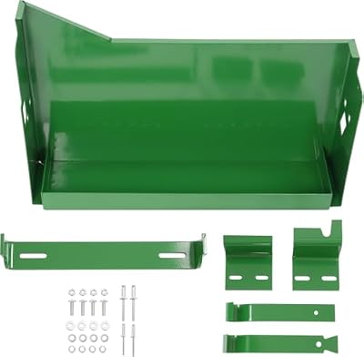 ALMULOO Steel Battery Box Compatible with John Deere 2510 2520 3010 3020 4000 4010 4020 4320 4520 4620 Tractors Green Powder Coated