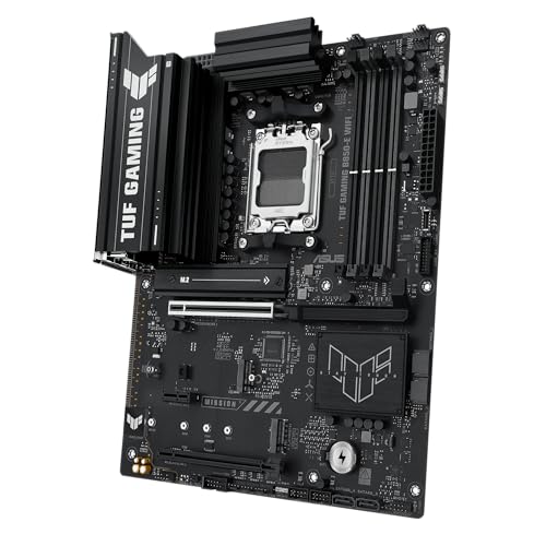Image of ASUS TUF GAMING B850-E WIFI AMD AM5 B850 ATX motherboard, DDR5, PCIe 5.0 Ready, M.2 slots x3, Wi-Fi 6E, 2.5Gb Ethernet, DisplayPort, HDMI,USB 20Gbps Type-C, USB 10Gbps Type-C, BIOS FlashBack, AuraSync