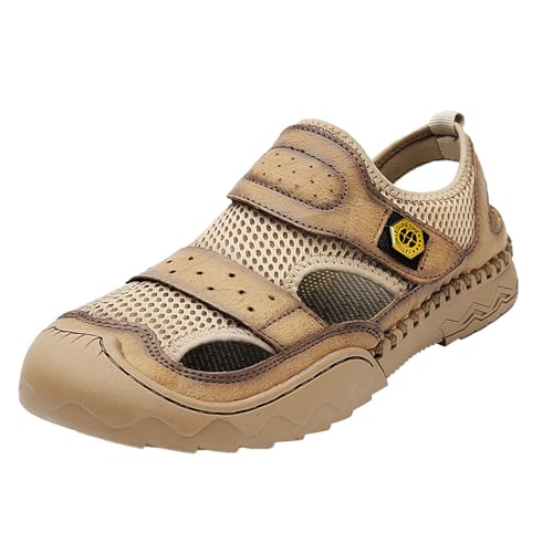 Breathable Summer Shoes and ls Made of Mesh for Men Retro High Shoes Men Khaki