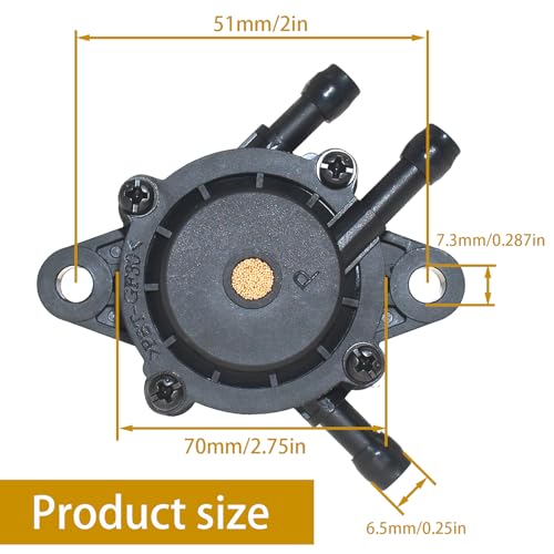 Fuel Pump 808656 For l130 l120 1118 l111 CV22S CV25 CV750 CV740 CV730 CH18 CH20 CH25 FH500V 2439316S Compatible With BS Kohler kawasaki 17-25HP Engine Fuel Pump