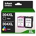 Produktbild CMYBabee 304 XL Multipack Wiederaufbereitet Tintenpatronen Ersatz für HP 304 XL, für Envy 5030 5020 5010 5032 DeskJet 2620 2630 3720 3730 3750 3760 2622 2632 2633 (1 Schwarz 1 Farbe, hoher Reichweite)