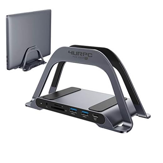 USB C Laptop Docking Station Dual Monitor, 10-Port Dual HDMI Monitor USB C Dock Stand with 2 HDMI, 3 USB, SD/TF, USB C 87W Charging, RJ45 Ethernet, 3.5mm Audio, USB C Docking Station for USB C Laptops