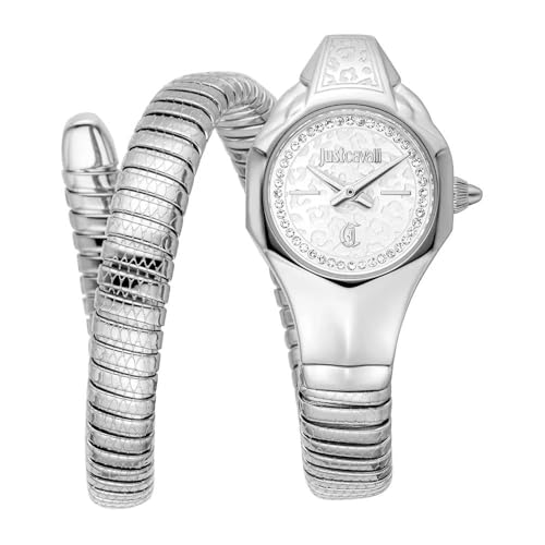 Just Cavalli Reloj Analógico para Mujeres de Cuarzo con Correa en Acero Inoxidable JC1L354M0015