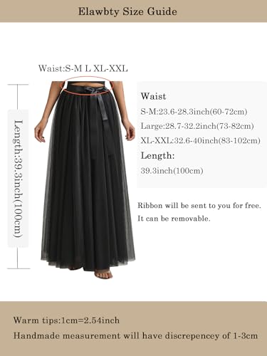 A line Tulle Skirt Long Maxi for Party Prom2