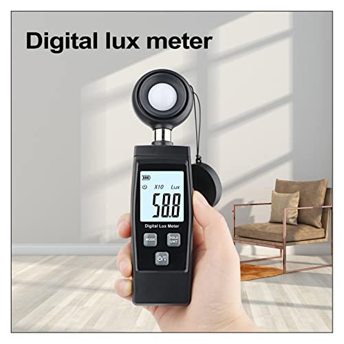 Gavigain Light Meter,Handheld Digital Illuminance Meter Mini Portable Light Meter with LCD Screen for Lamps Animal Husbandry Mining Industries