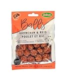 Bubimex Chicken Balls con Pollo y arroz (Menos de 1% de Grasa, sin Azúcar) para Todos los Perros Razas, 2 Unidades (2 x 100 g)