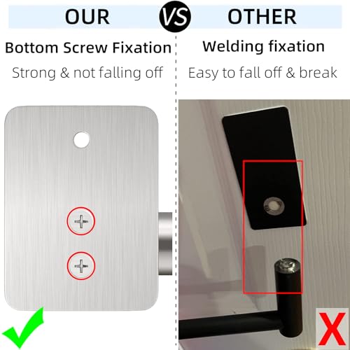 Docojucl MJJ-001 Bathroom Towel Bar, 24 Inch Towel Racks For Bathroom Wall Mounted, Heavy Duty Bath Hand Towel Holder Organizer, Modern Home Decor Towel Rod Bathroom Hardware Accessories, Brushed Silver thumb #3