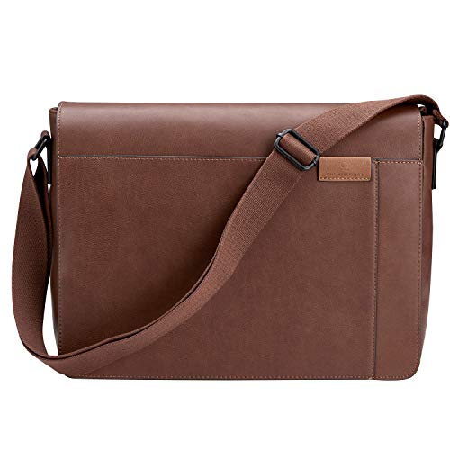 17 inch leather messenger bag