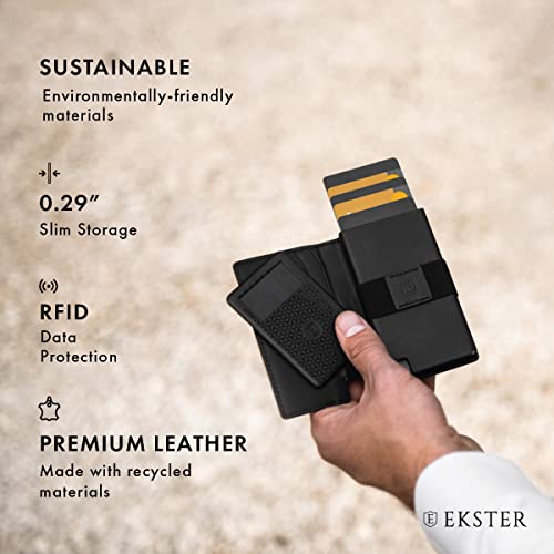 Image of Ekster - Parliament Pop Up Minimalist Wallet for Men - Mens Wallets Leather - RFID Blocking Card Holder Wallet with Push Button and Card Ejection - Leather Wallet - Easy Access