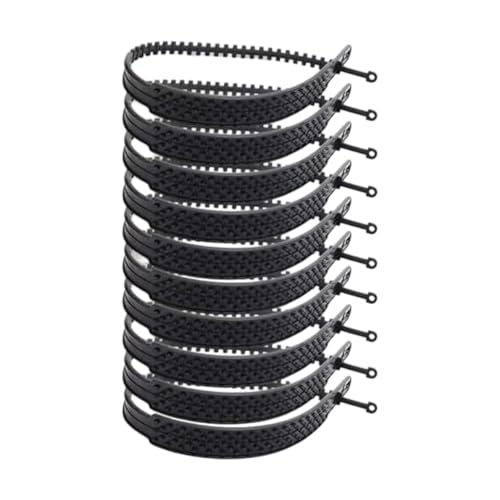 Correas de neumáticos de nieve – Cadenas reutilizables ajustables antideslizantes para neumáticos de coche, 10 piezas, juego de mango de PVC, fácil instalación, herramienta de tracción de invierno
