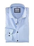 olymp level five extra langer arm Kragenform: Royal Kent OLYMP Herren Businesshemd Langarm Level Five,Römer Streifen,Body fit,Royal Kent,bleu 11,42