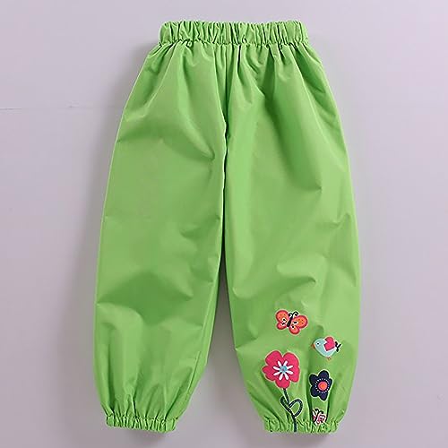 Betadog Kids Joggers with Pockets & Drawstring Warm Trousers Kids Unisex Soft Brushed Fleece Pants (Green, 3-4 Years)3