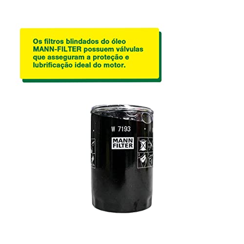 MANN-FILTER Original, Filtro do Óleo Blindado, W7193 para AUDI