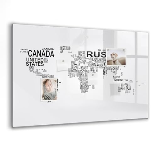 Tableau en verre magnétique pour organisation et créativité dans votre bureau ou cuisine