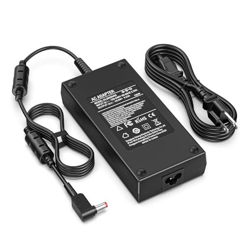 Image of 180W Laptop Charger for MSI Gaming,Super Fast Charging Power Cord Supply | for MSI Gaming Laptop GF63 GF65 Thin GS63 GS65 GF75 GS73 GS75 Stealth, Razer Blade 15, Gigabyte G5 G6, 5.5x2.5mm AC Adapter
