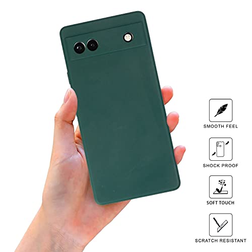 Image of SPRIG Compatible with Google Pixel 6A Premium FlexTone (TPU) Premium Back Cover Drop Tested Shock Proof Mobile Case for Men, Women, Boys and Girls with Camera Protection (Dark Green)