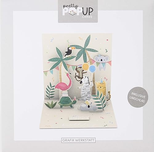 Graphic Workshop, Pretty Pop-Up Card, Three-Dimensional, Let You Celebrate, White, DIN A5 - Image 2