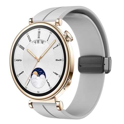 Bracelet en silicone EZZON pour Huawei Watch GT 4 41 mm élégance agate