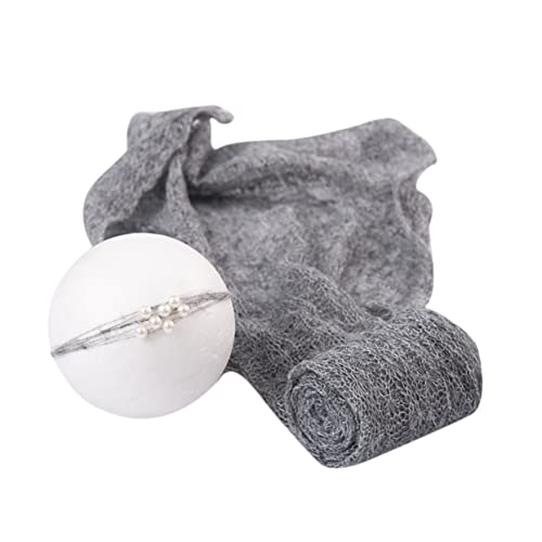 の写真の小道具 新生児 ティアラ 男の子の衣装 ジャージーブランケット 生まれた りの男の子のための服 男の子の服 ベビー 布 の写真撮影の小道具 Grey ifundom