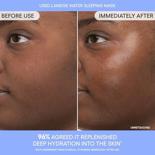 Image of Laneige Water Sleeping Mask for Face | Hydrating Overnight Face Mask for Refreshed and Glowing Skin | Lightweight Gel Texture with Moisture Wrap | Smooth Skin Night Cream