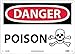 D601RB - Chemical OSHA Danger Signs, Poison, NMC - Size : 25.4 x 35.56 cm (10 x 14") - Each