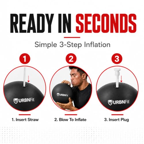 URBNFit Pilates Ball — Pelota pequeña de ejercicio de 9 pulgadas miniatura 5