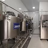Industrial Dairy Processing Line for Yogurt and Probiotic Drinks with Stainless Steel Tanks and Energy-Saving Design, Includes homogenizer incubation room for large-scale output