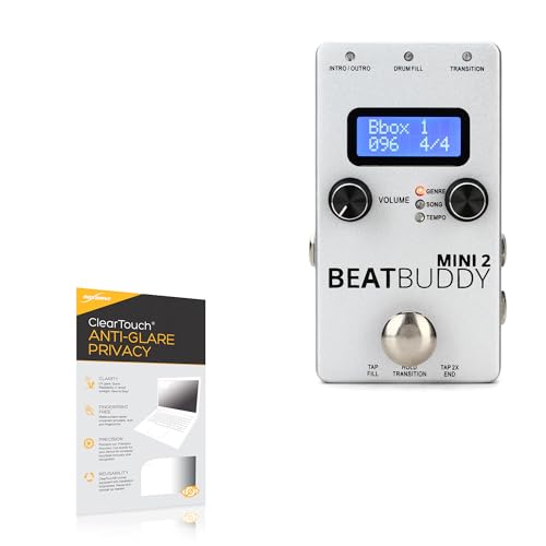 BoxWave Screen Protector Compatible with Singular Sound BeatBuddy Mini 2 - ClearTouch Anti-Glare Privacy (2-Pack), Privacy Screen Protector Flexible Film Anti-Glare
