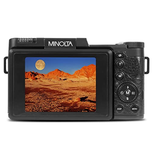 Image of Minolta MND30 30 MP / 2.7K Ultra HD Digital Camera (Black)