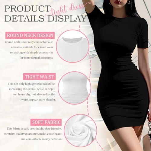 Custom Bodycon Dress - Personalized Stretchy Pencil Dress, High Waist Work & Party3