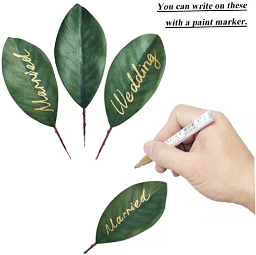 Hojas de magnolia falsas duraderas que no se marchitan pack de 30 6