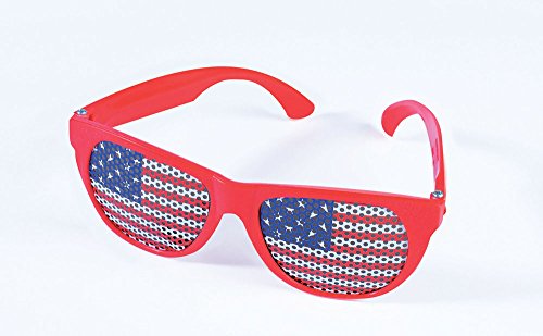 USA drapeau verres confortables taille unique adulte contre les déguisements incomplets X74692