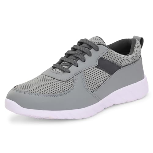 Image of Centrino Lightweight Sneakers for Men | Shoes for Man Stylish | Casual Breathable Lace-Up Canvas Walking Shoes | Cushioned Insole for All-Day Comfort | Anti-Skid Sole | Comfortable Mens Shoes Daily (6822)