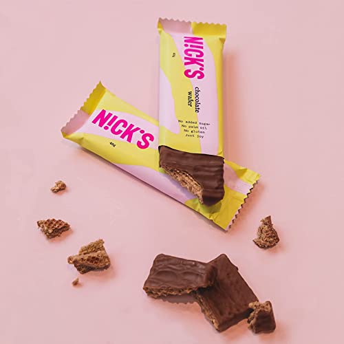 NICKS Riegel Schokolade Wafer, Low carb Waffel Kekse Schokoriegel, 183 Kalorien, Chocolate Snack bar ohne Zuckerzusatz… – Bild 6