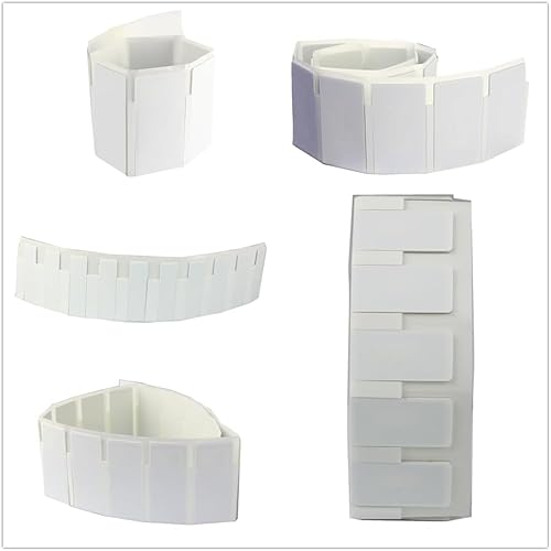 YANZEO Amostra de etiqueta RFID UHF, 5 amostras 3 peças cada adesivos flexíveis resistentes a metal,