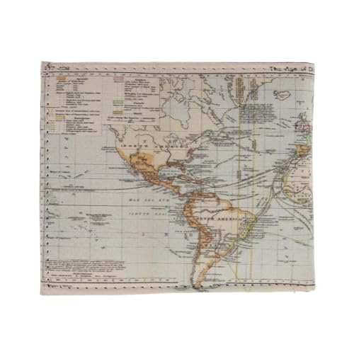 CTM Men's World Map Bifold Wallet, World Map2