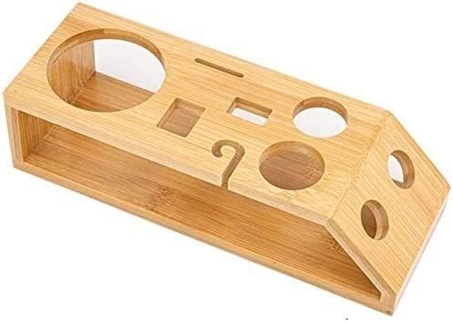 Miniatura 5 de ONOTEC Juego de coctelera de 10 piezas herramientas de barra de acero inoxidable con elegante soporte de bambú, abridor de botellas de vino, juego