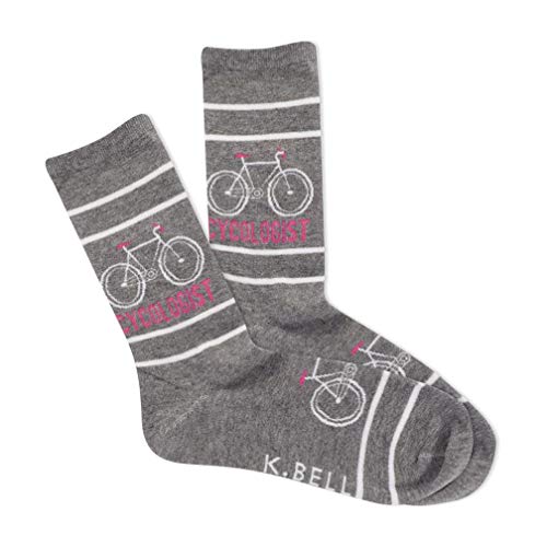 Image of K. Bell Women's Fun Sports & Outdoors Crew Socks - 1 Pairs - Cool & Cute Casual Novelty Gifts