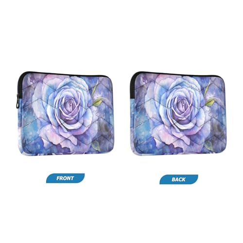 Funda para portátil 13-14'' acuarela rosa azul impermeable miniatura 2
