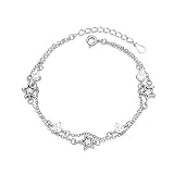 Bracciale da Donna S925, Bracciale in zircone con Cristallo di Polvere di Stelle, personalità Elegante